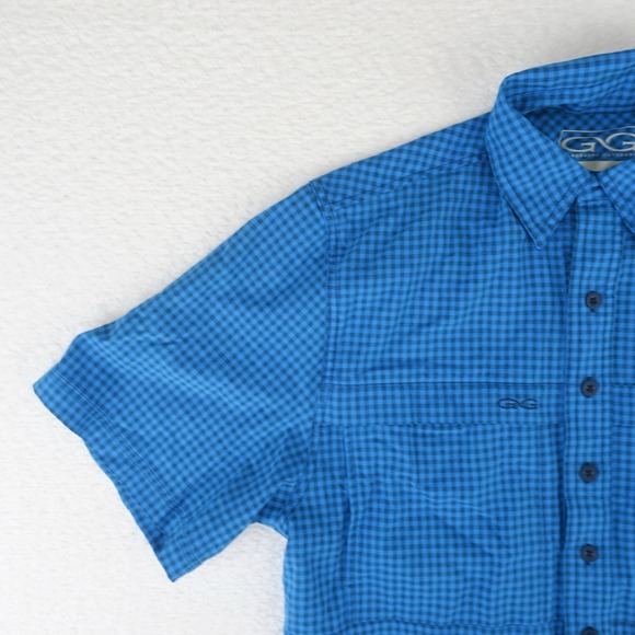 Gameguard‎ Outdoors Vented Shirt Mens Medium Blue Barnsley Hiking Fishing - Picture 3 of 12